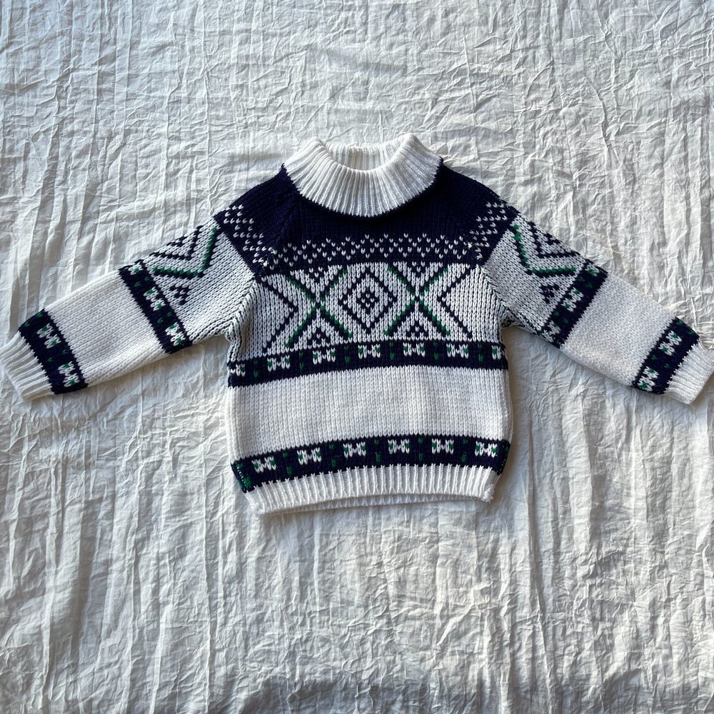 Vintage 70's Nordic Ski Sweater